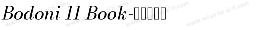 Bodoni 11 Book字体转换